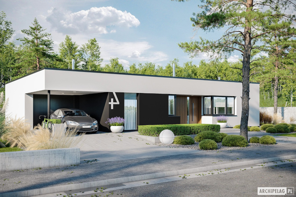 Budowa domu Mini 4 G1 MODERN (odbicie lustrzane) z New-House