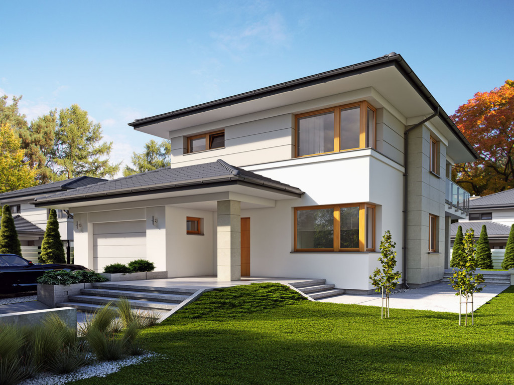 budowa domu KARAT 3 (odbicie lustrzane) - New-House