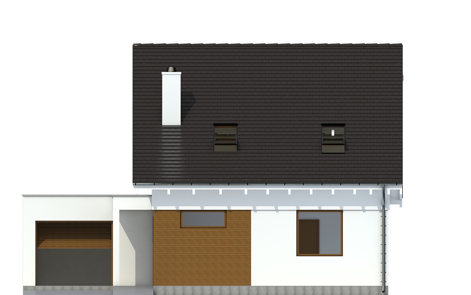 Głuszec z garażem 1-st. [A] (odbicie lustrzane) - miniatura 2