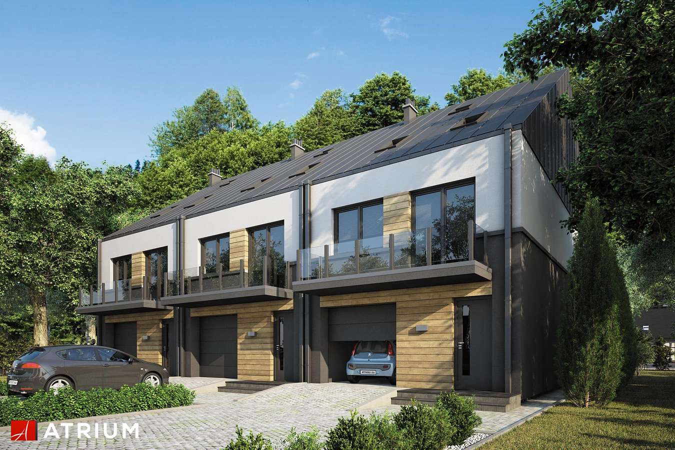 budowa domu Torino Slim Multi (odbicie lustrzane) - New-House