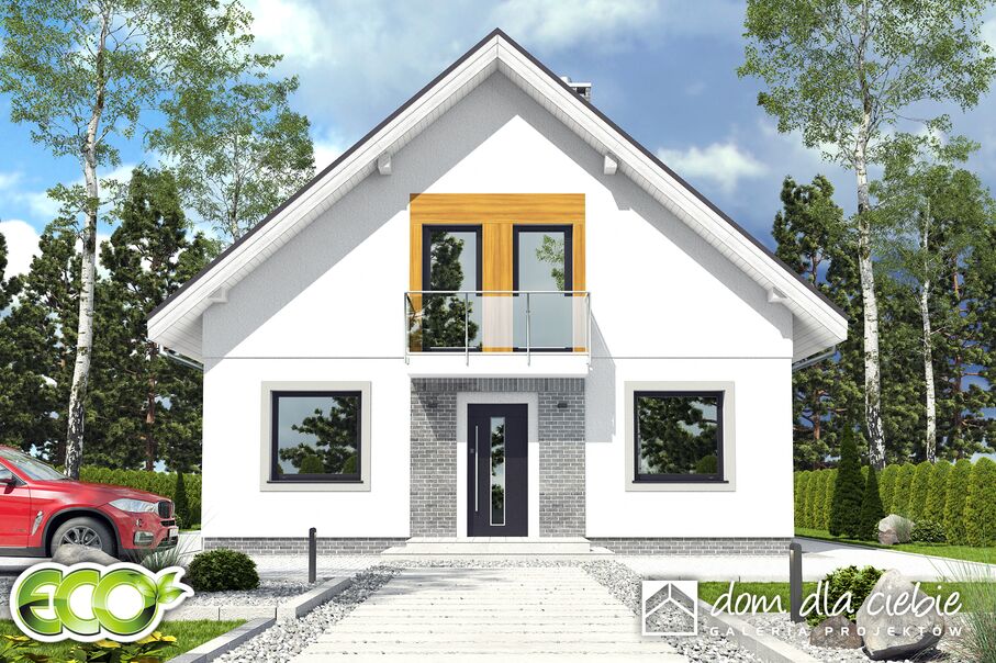 budowa domu Dom Dla Ciebie 6 bez garażu [B] (odbicie lustrzane) - New-House