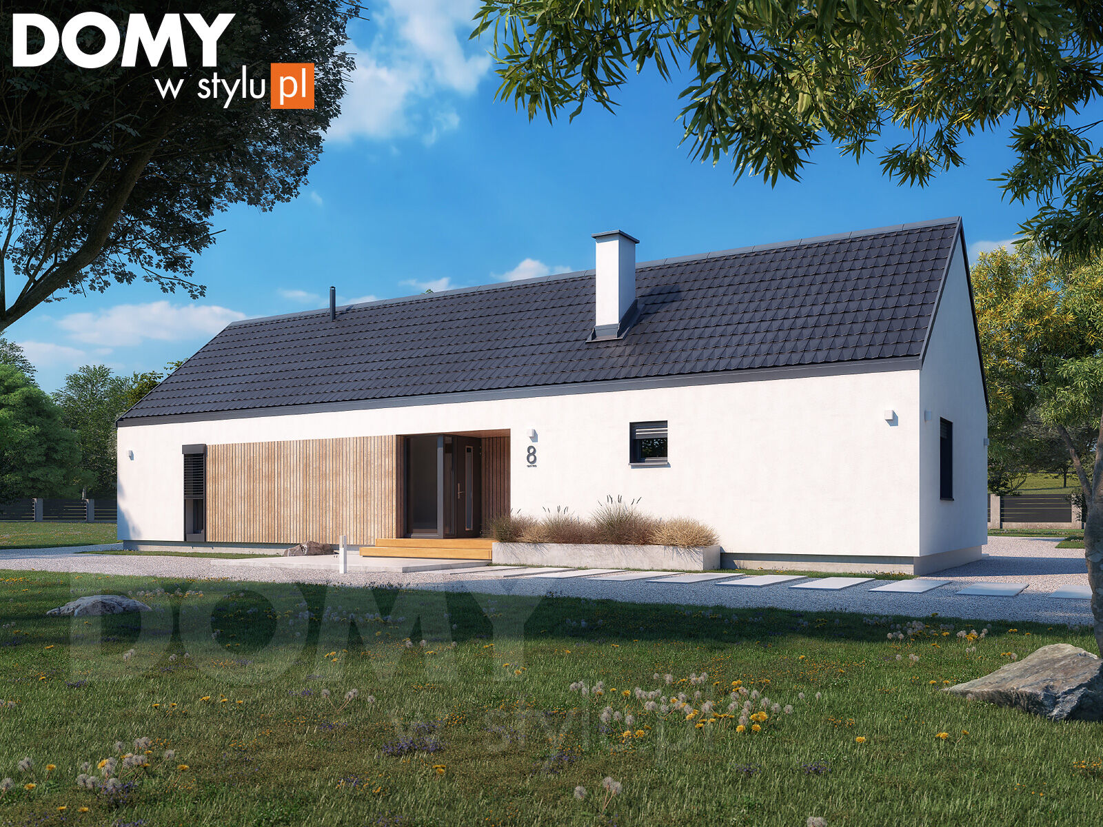 budowa domu Paproć 5 (odbicie lustrzane) - New-House