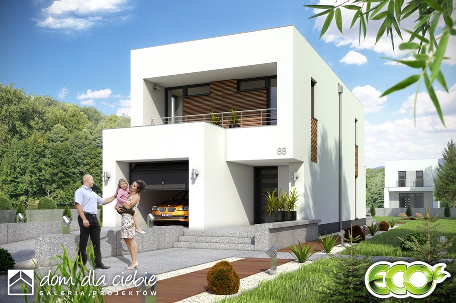 budowa domu Eco 4 z garażem 1-st. [A] - New-House