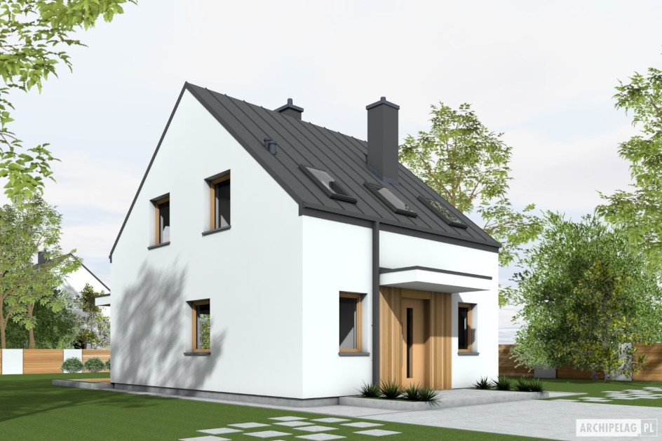 Budowa domu Mini 16 w. I ENERGO (odbicie lustrzane) z New-House
