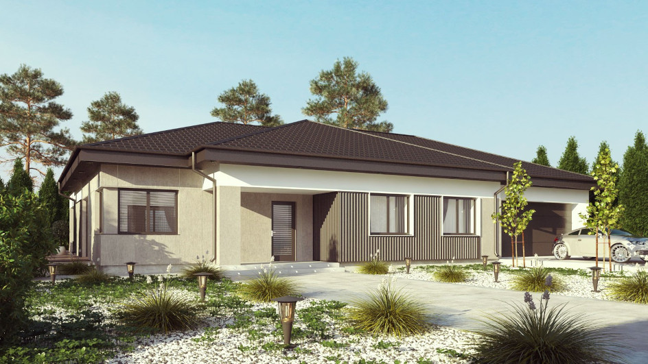 Budowa domu uA120 (odbicie lustrzane) z New-House