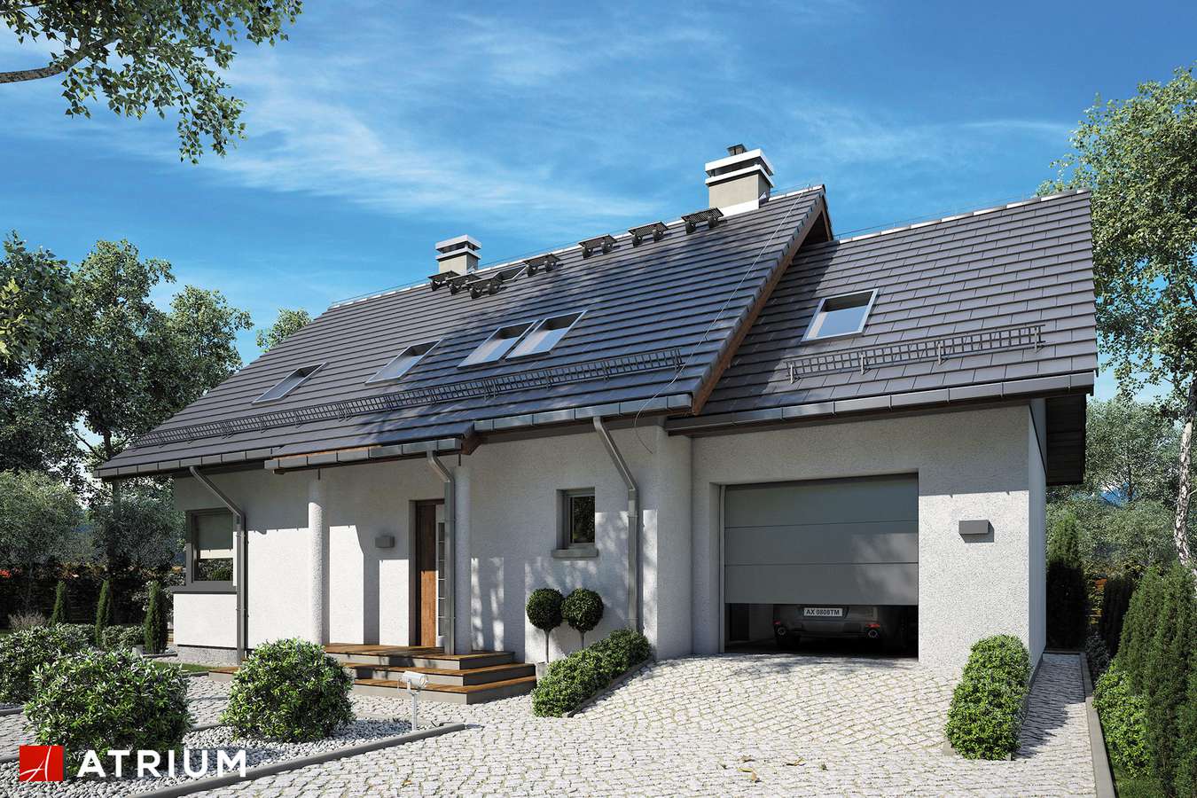 budowa domu Sabina II odbicie lustrzane - New- House