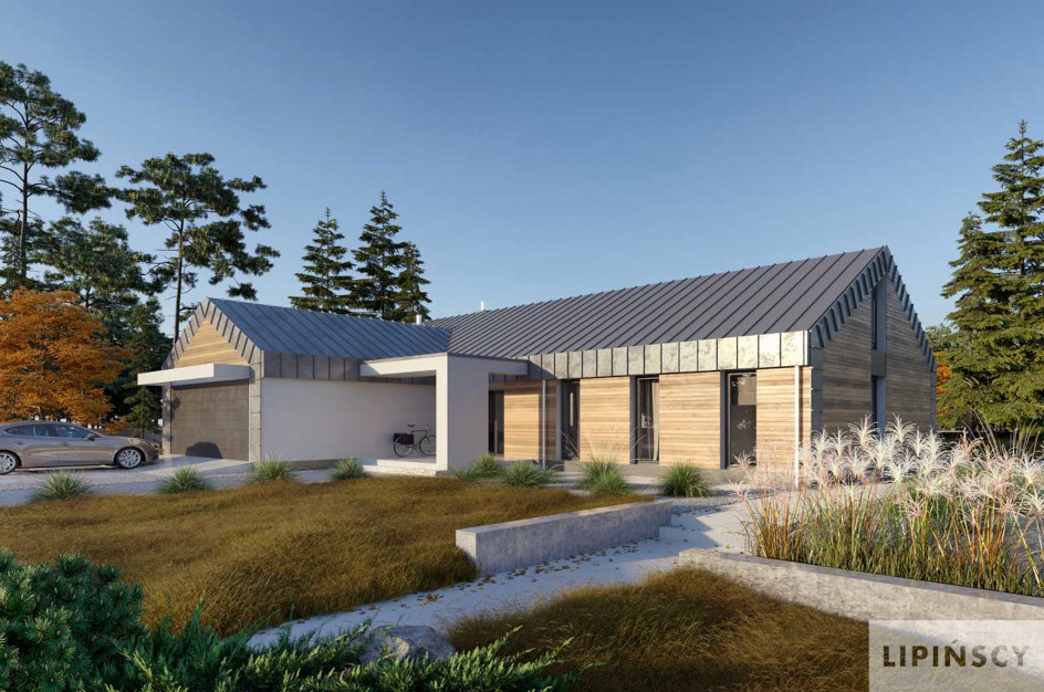 Budowa domu MINDELO II DCB136a (odbicie lustrzane) z New-House