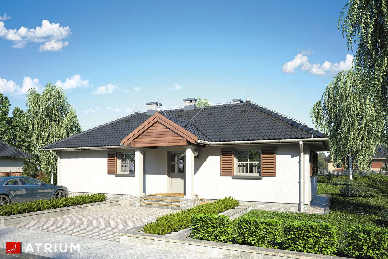 budowa domu Dom w Parku (odbicie lustrzane) - New-House