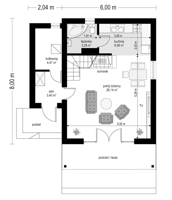Chatka 2 drewniana - miniatura 8
