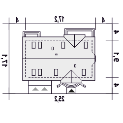 Zgrabna z garażem 2-st. [A1] (odbicie lustrzane) - miniatura 12