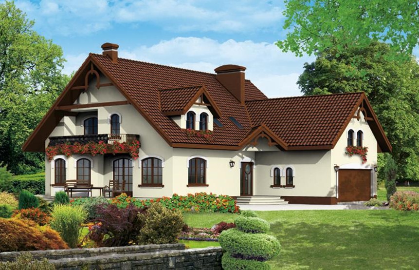 budowa domu Ostoja II bis (odbicie lustrzane) - New-House