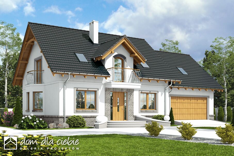 budowa domu Dom Dla Ciebie 1 z garażem 2-st. [A1] - New-House