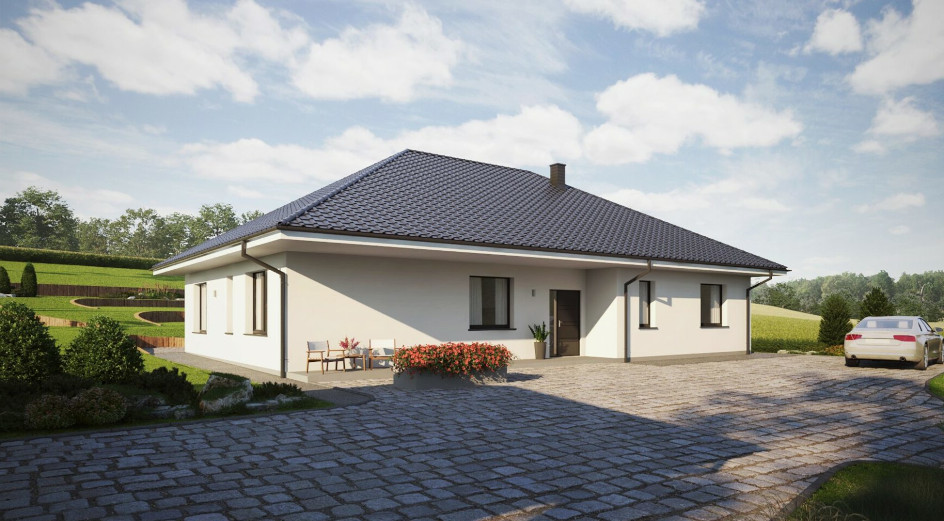 Budowa domu eko Typowy 34 (odbicie lustrzane) z New-House