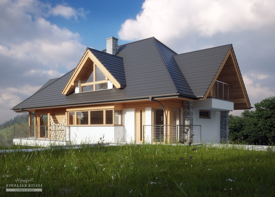 Budowa domu LK&1304 (odbicie lustrzane) z New-House