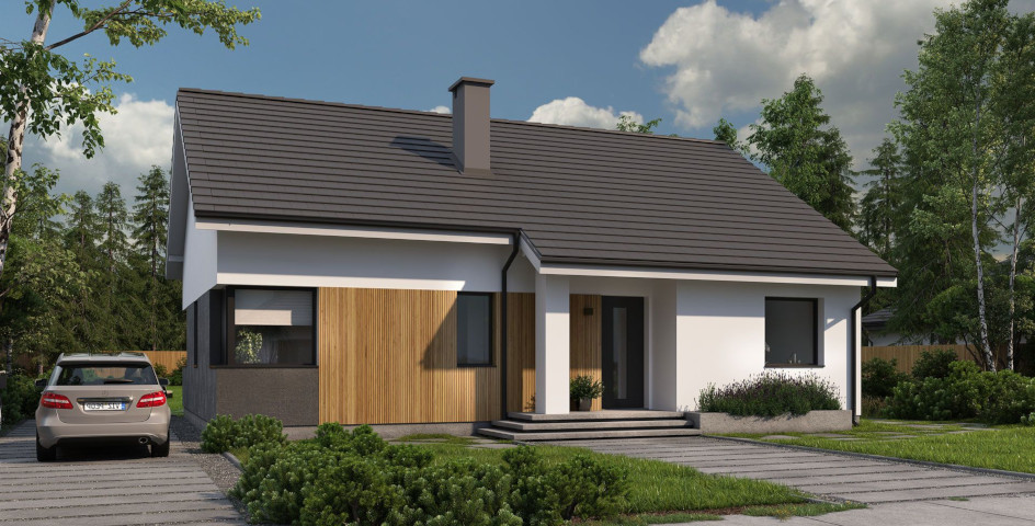 budowa domu Eco 36  (Odbicie lustrzane) - New-House