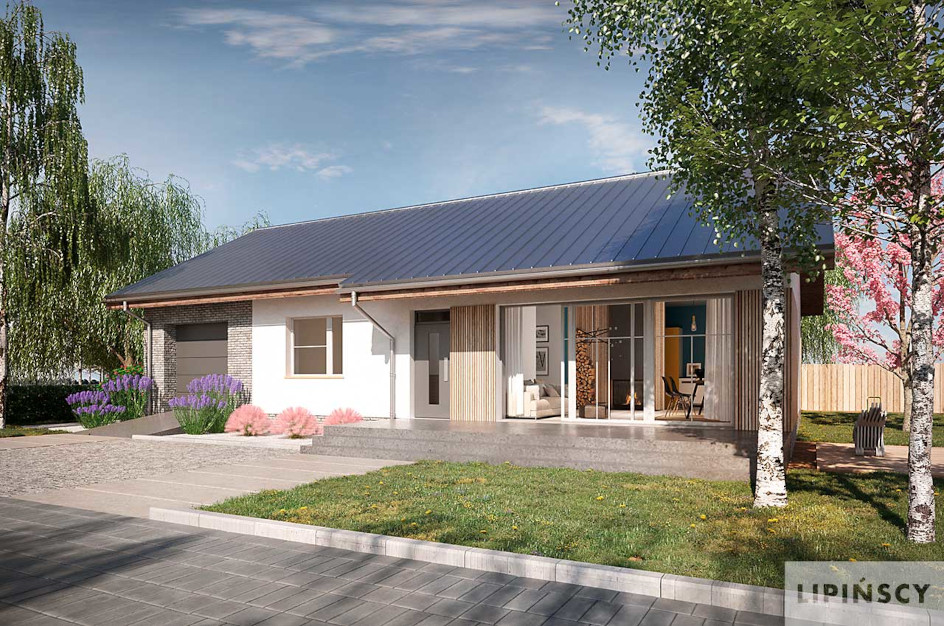 Budowa domu ROYAN VII DCB89f (odbicie lustrzane) z New-House