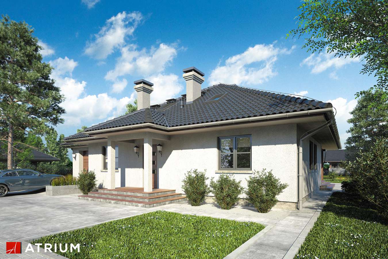 budowa domu Teksas (odbicie lustrzane) - New-House