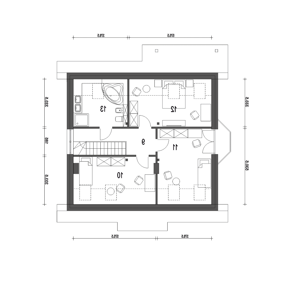 Dom Dla Ciebie 2 w2 bez garażu [B] (odbicie lustrzane) - miniatura 9