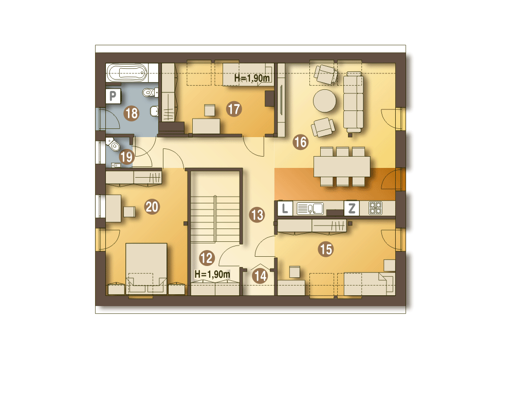 Bernikla z garażem 1-st. [A] (odbicie lustrzane) - miniatura 9