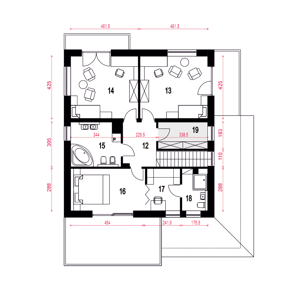 Willa pod kormoranem z garażem 1-st. [A] - miniatura 10