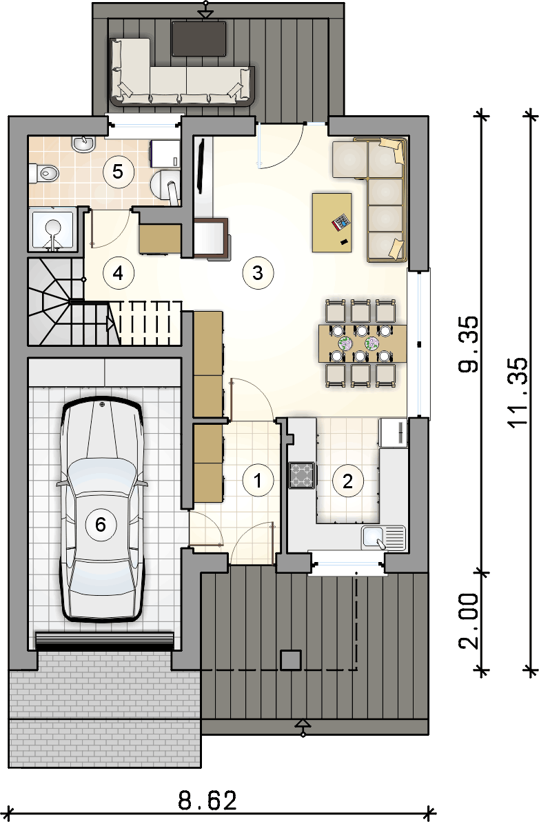 Single House II (odbicie lustrzane) - miniatura 4