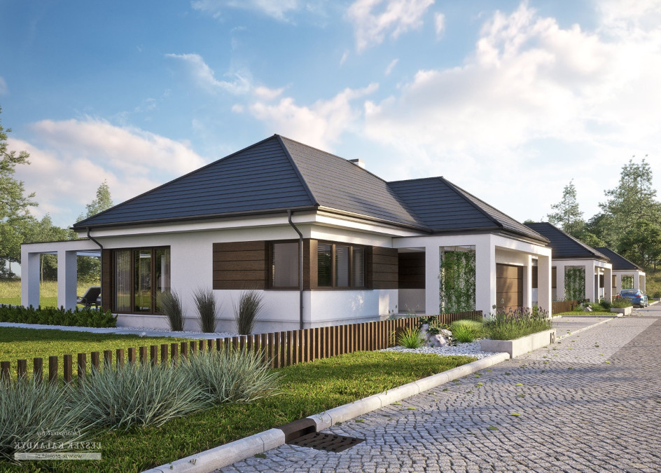 Budowa domu LK&1362 (odbicie lustrzane) z New-House