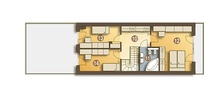 Long II z garażem 1-st. [A] - miniatura 10