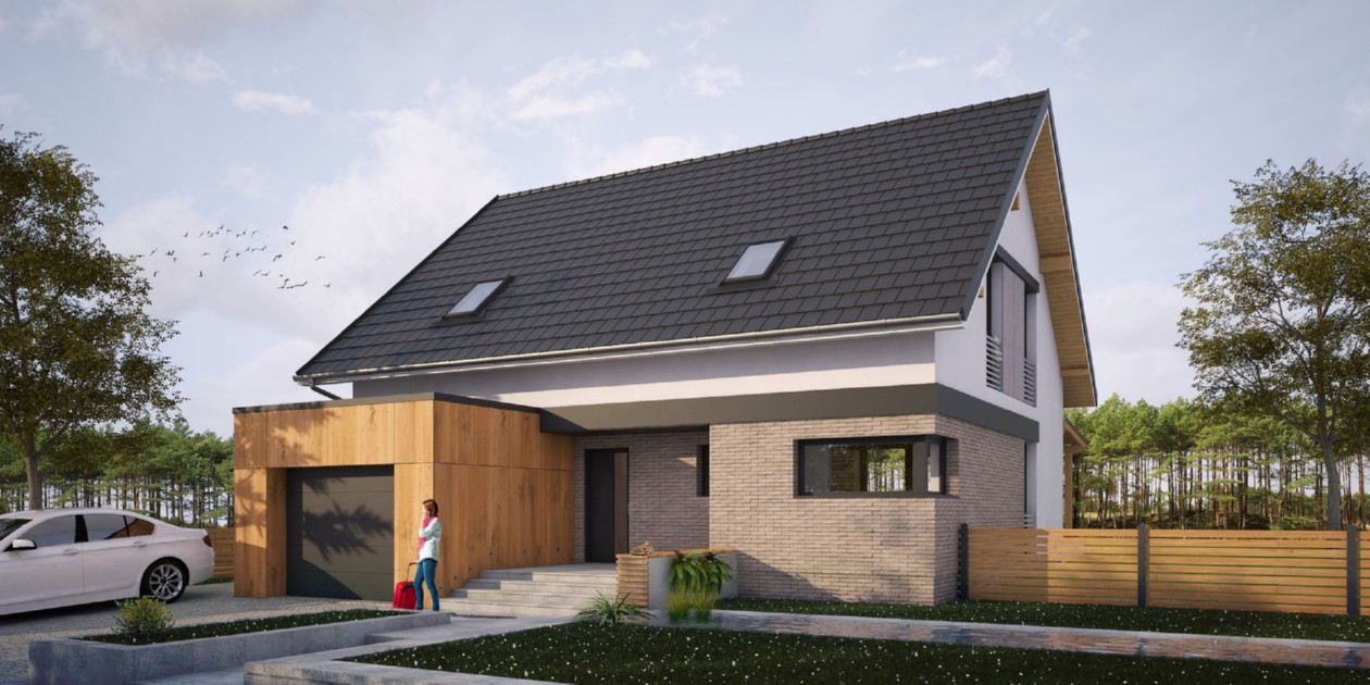 budowa domu Longiturnus I G1 (Odbicie lustrzane) - New-House