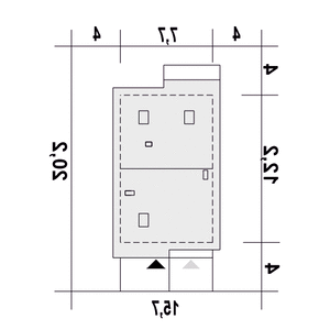 Głuszec III z garażem 1-st. [A] (odbicie lustrzane) - miniatura 10
