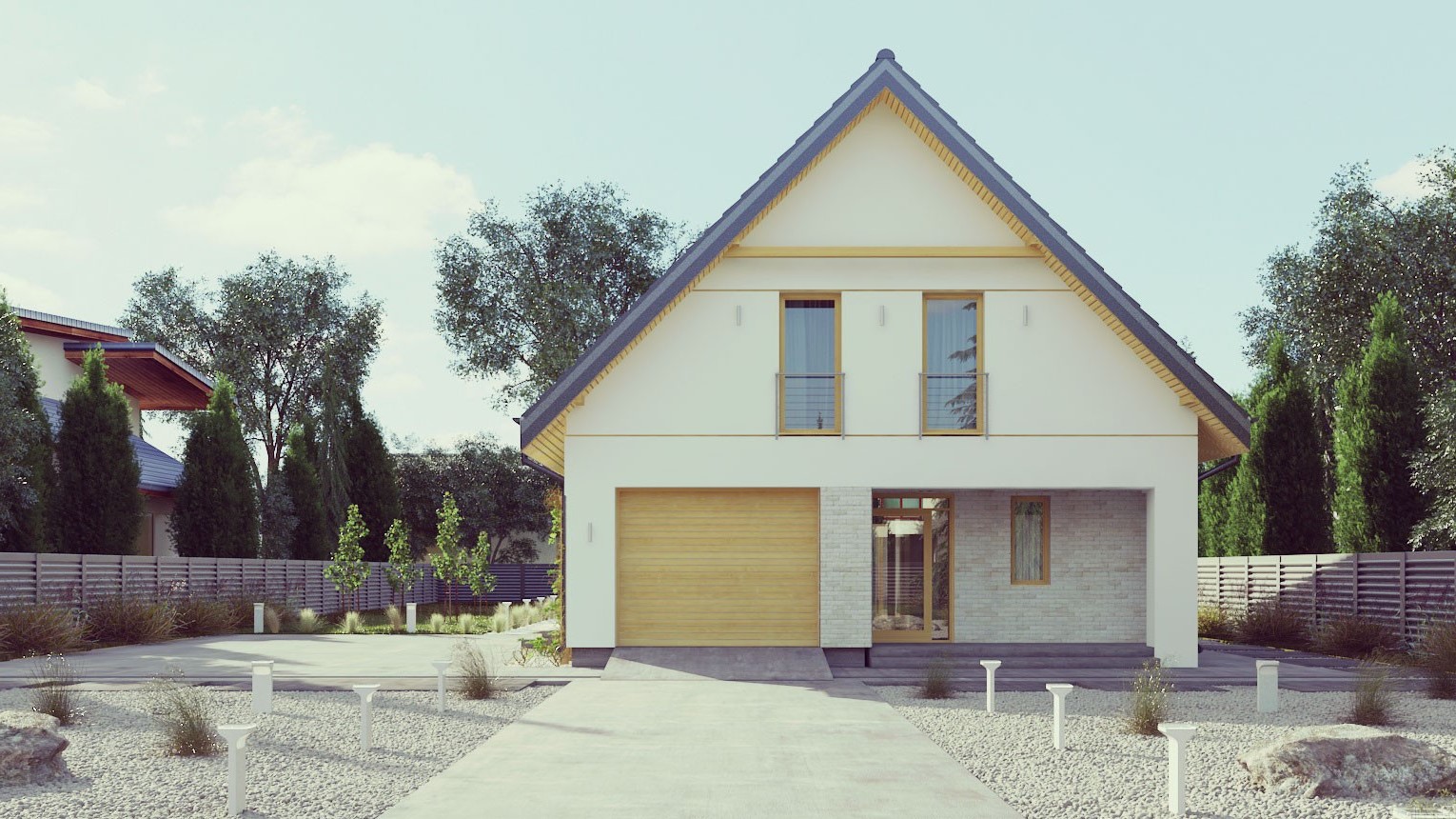 budowa domu uA27 (Odbicie lustrzane) - New-House