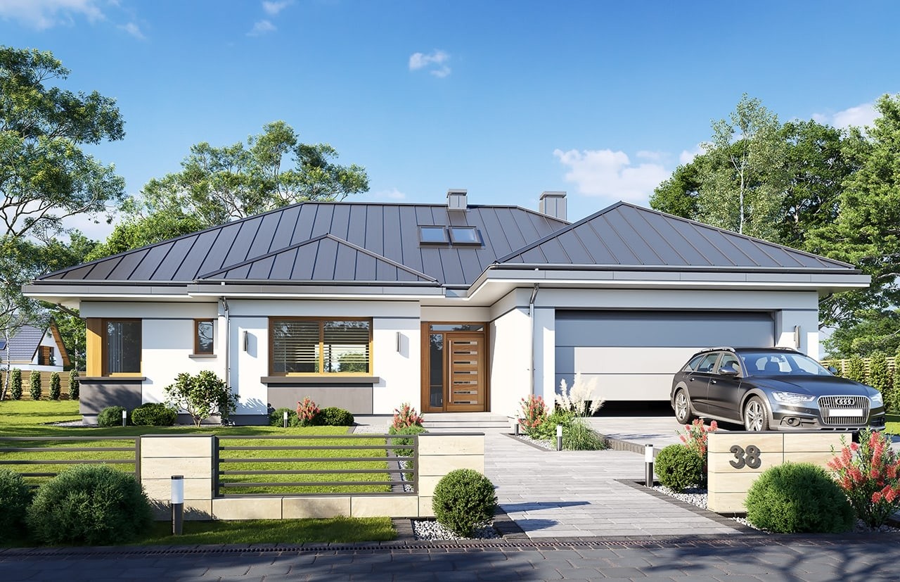 budowa domu Willa Parterowa 4 wariant B - New-House