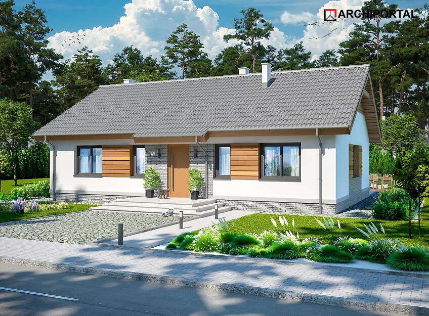 budowa domu Tracja 2 Teriva (odbicie lustrzane)- New-House