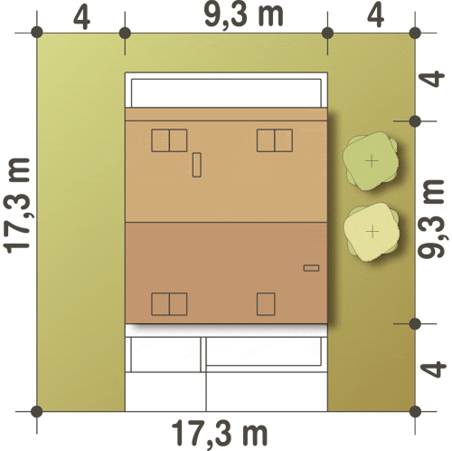 Szczęśliwa z garażem 1-st. [A] (odbicie lustrzane) - miniatura 11