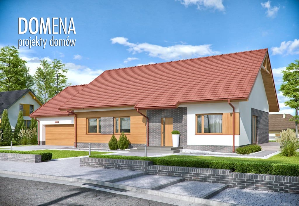 budowa domu Domena 104 B-T (Odbicie lustrzane) - New-House