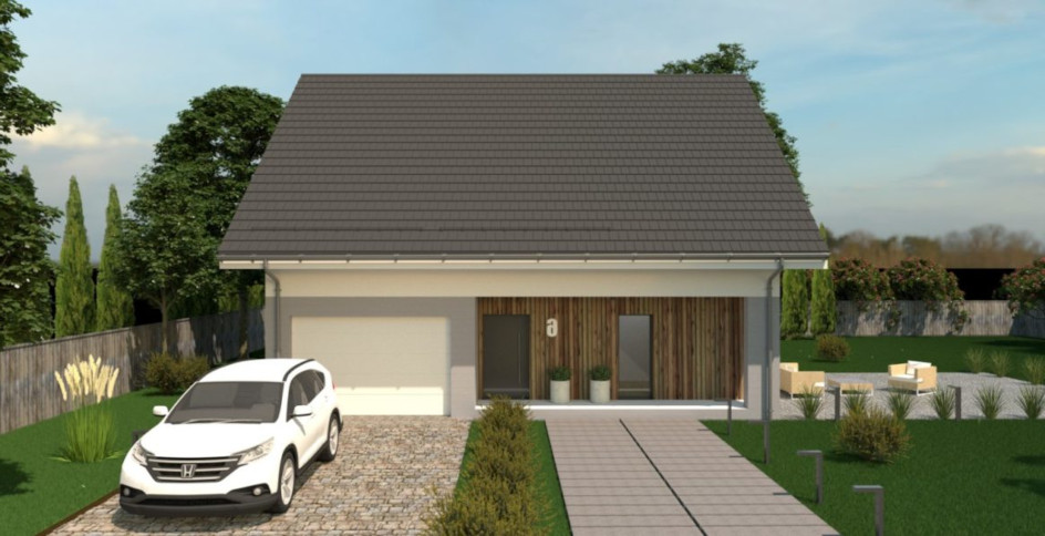 Budowa domu eko Typowy 42 (odbicie lustrzane) z New-House