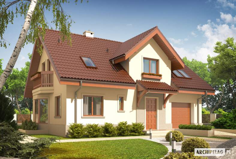 budowa domu Arizona G1 (odbicie lustrzane) - New-House