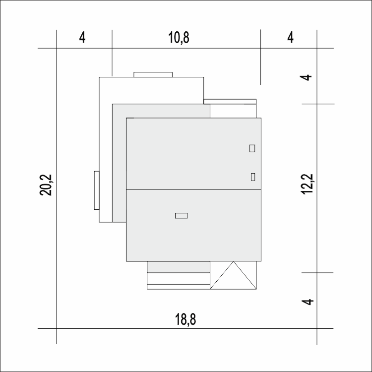 Wawrzyn z garażem 1-st.[A] - miniatura 11