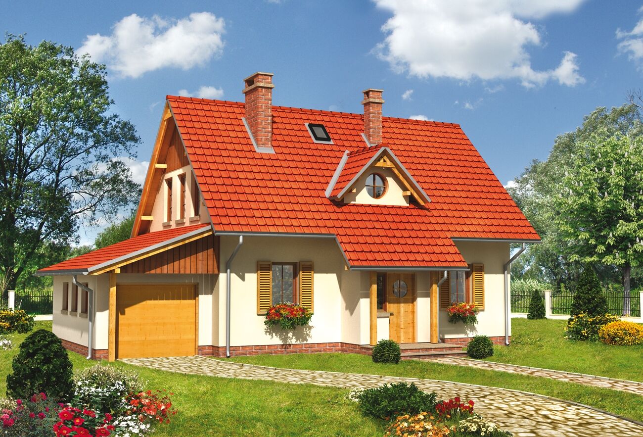 budowa domu Płomyk (odbicie lustrzane) - New-House