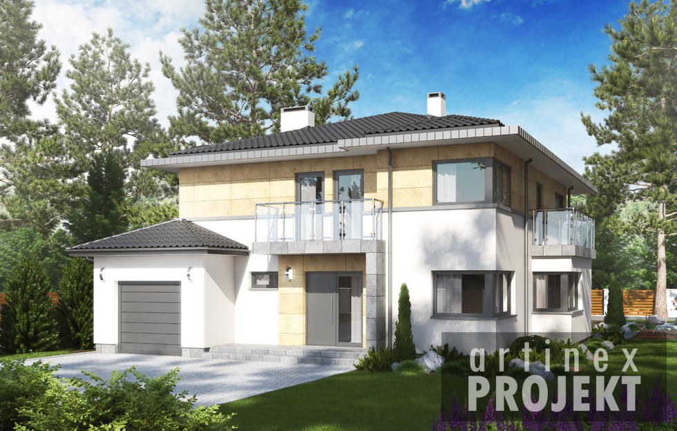 budowa domu - D59A - Arek A (odbicie lustrzane) - New-House