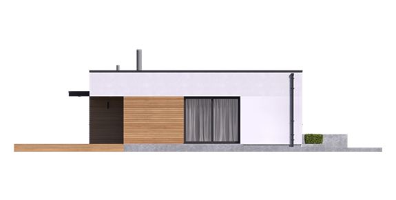 budowa domu Mini 1 G1 MODERN PLUS (odbicie lustrzane) - New-House