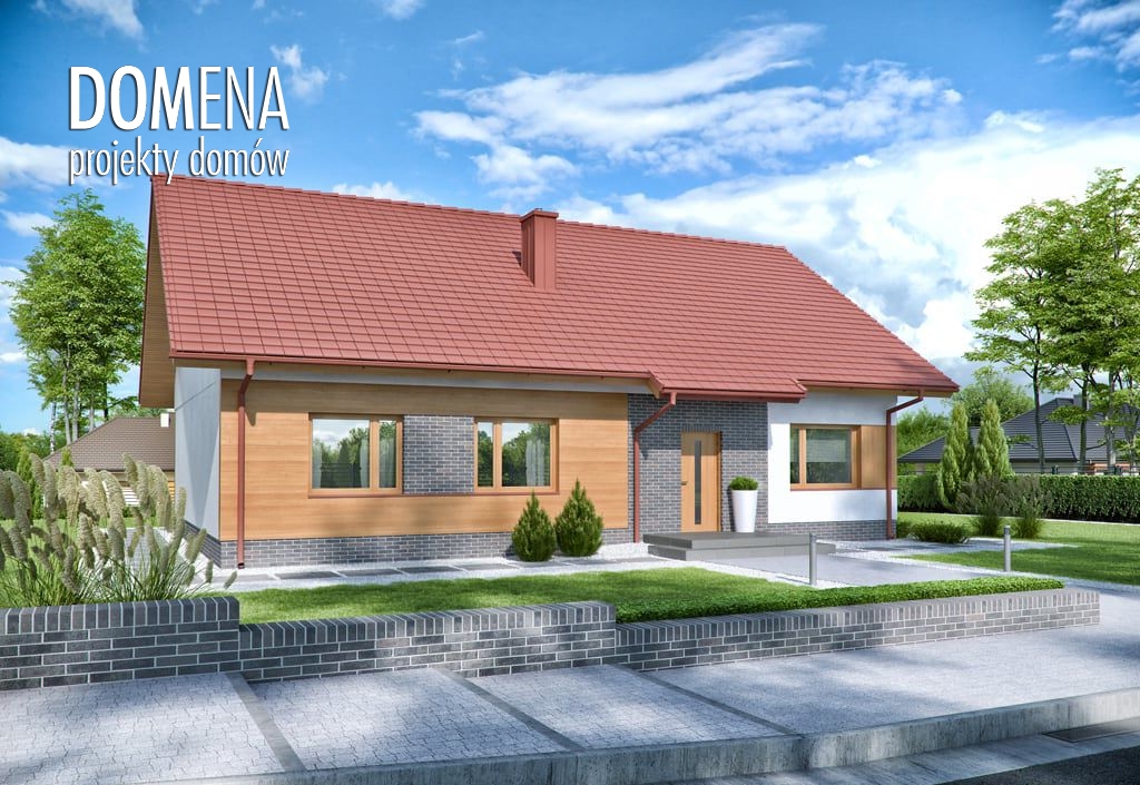 budowa domu Domena 104 (Odbicie lustrzane) - New-House