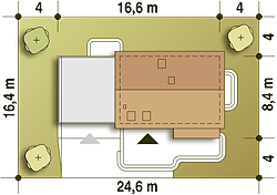 Eco 1 z garażem 2-st. [A1] (odbicie lustrzane) - miniatura 10