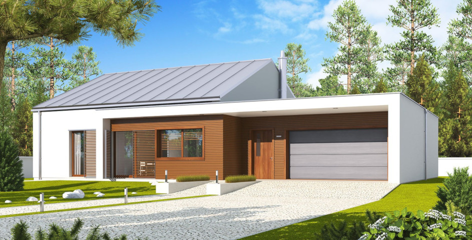 budowa domu EX 8 G2 (wersja A) soft (odbicie lustrzane) - New-House
