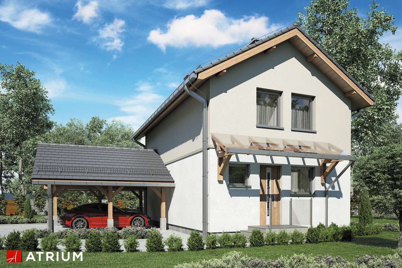 budowa domu Kamyczek III (odbicie lustrzane) - New-House
