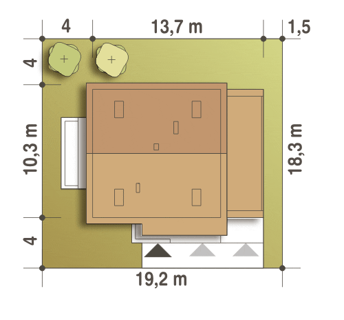 Nowinka IV z garażem i wiatą [A1] - miniatura 10