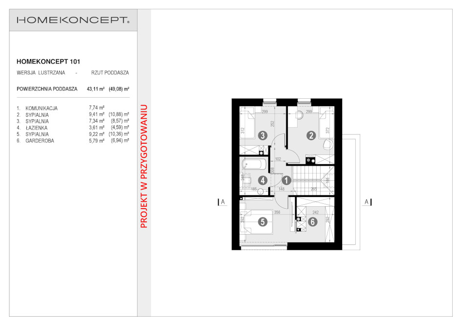 HOMEKONCEPT 101 (odbicie lustrzane) - miniatura 3