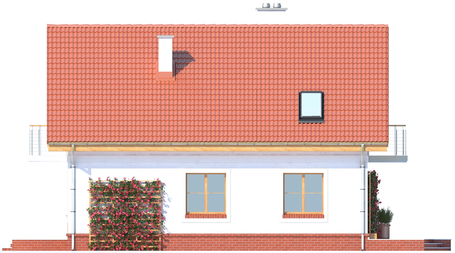 Aksel z garażem 1-st. [A] (odbicie lustrzane) - miniatura 3