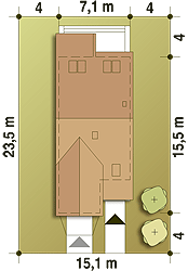 Bazyli z garażem 1-st. [A] (odbicie lustrzane) - miniatura 10