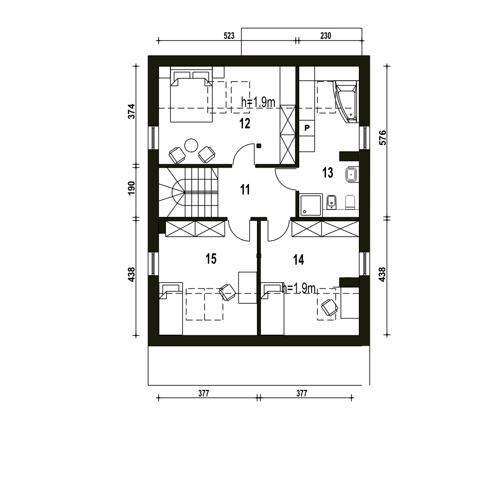 Mazurek II z garażem 1-st. [A] - miniatura 9