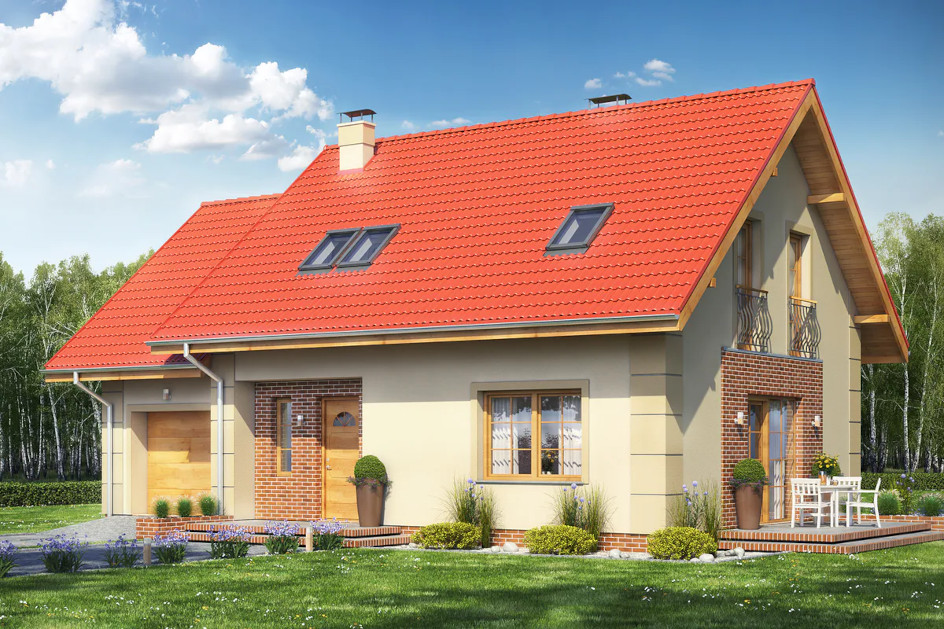 Budowa domu PINCZER 2 Z GARAŻEM (odbicie lustrzane) z New-House